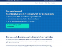 domainrecht.pro Webseite Vorschau