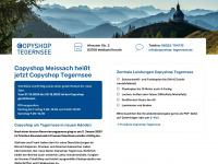 copyshop-tegernsee.de Webseite Vorschau