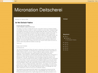 micronation-deitscherei.blogspot.com Webseite Vorschau