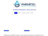 pargaetzi-sanitaer.ch Webseite Vorschau