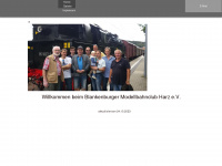 modellbahnclub-blankenburg-harz.de Webseite Vorschau