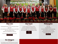 blaskapelle-eichsel.de Webseite Vorschau