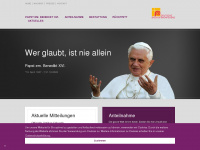 trauer-papst-benedikt.de Webseite Vorschau