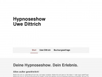 hypnoseshow-uwedittrich.de Webseite Vorschau