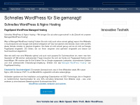 pagespeed-hosting.de Webseite Vorschau