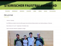 faustball-stmk.com Webseite Vorschau