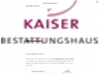 bestattungshaus-kaiser.com Webseite Vorschau