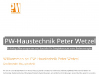 pwhaustechnik.de Webseite Vorschau