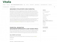 vitalia.ch Webseite Vorschau