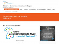 buendnis-gemeinschaftsschule-bayern.de Webseite Vorschau