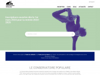 conservatoirepopulaire.ch Webseite Vorschau