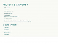 project-sixto.com Webseite Vorschau