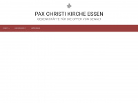paxchristikirche-essen.de Webseite Vorschau