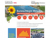 suneschtrom-wetzike.ch Webseite Vorschau