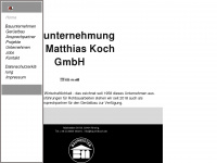 baumitkoch.de Webseite Vorschau