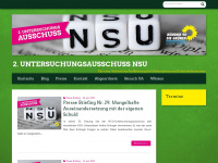 nsu-untersuchungsausschuss.de Webseite Vorschau