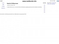 mailbomb.info Webseite Vorschau