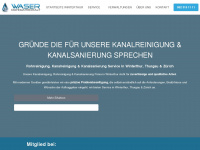 waserrohrunterhalt.ch Webseite Vorschau