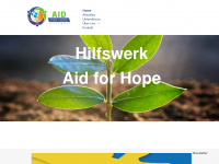 aidforhope.org Webseite Vorschau