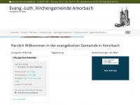 amorbach-evangelisch.de Webseite Vorschau