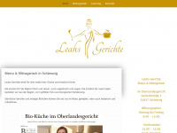 leahs-gerichte.de Webseite Vorschau