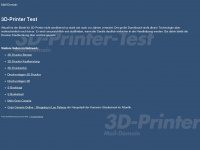 3d-printer-test.de Webseite Vorschau