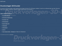 druckvorlagen-3d-drucker.de Webseite Vorschau