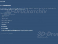 3d-druckarchiv.de Webseite Vorschau