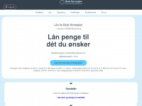 banknorwegian.dk Webseite Vorschau