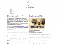 bismarcktuerme.net Webseite Vorschau