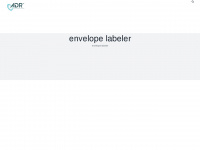 envelope-labeler.com Webseite Vorschau