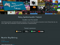 hobbyspieleentwicklerpodcast.de Webseite Vorschau