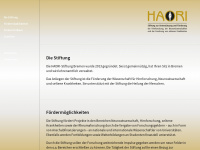 haori-stiftung.de Webseite Vorschau