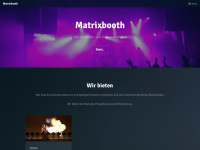 matrixbooth.de Webseite Vorschau