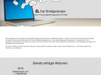 briefgenerator.de Webseite Vorschau