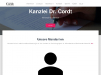 kanzlei-cordt.de Webseite Vorschau