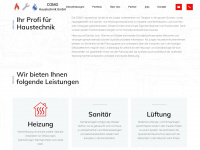 como-haustechnik.ch Webseite Vorschau