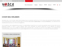 voice-choir.at Webseite Vorschau