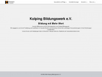 kolping-fortbildung.de Webseite Vorschau
