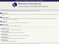 osmcode.org Webseite Vorschau