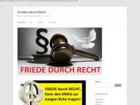 friedendurchrecht.at Webseite Vorschau