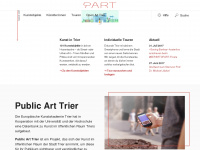public-art-trier.de Webseite Vorschau
