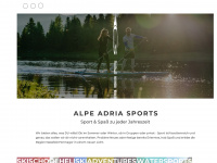 alpeadria-sports.at Webseite Vorschau