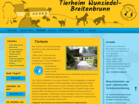 tierheim-wunsiedel.de Webseite Vorschau