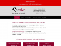 convivo-instrumentenverleih.de Webseite Vorschau