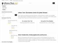 uhren-test.net Webseite Vorschau