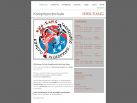 hwa-rang.de Webseite Vorschau