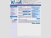 wa.cz Webseite Vorschau