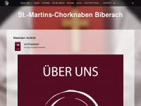 chorknaben-biberach.de Webseite Vorschau