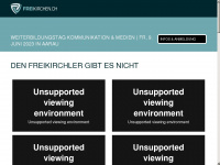 freikirchen.ch Webseite Vorschau